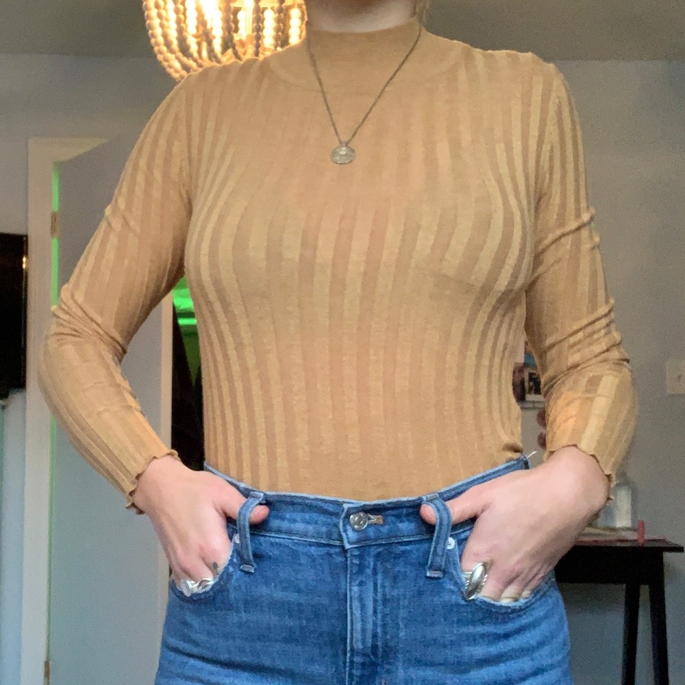 Mock turtle neck sweater